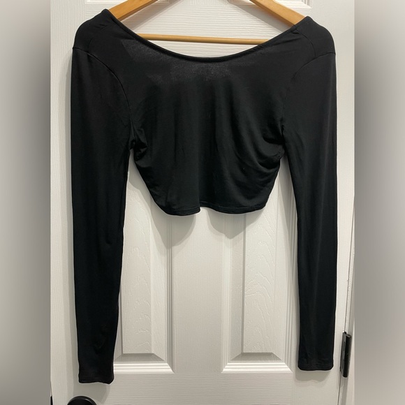 NWT Free People Beach Alia Crop Top Black Size XS Sexy Gothic NWT Y2K Style - Picture 2 of 10